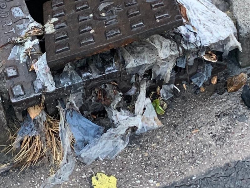Residents of Salisbury Road in Cosham are calling for urgent action after flooding has hit their street. Picture: Lucy Heard