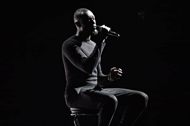 Stormzy performs during The BRIT Awards 2020 (Photo by Gareth Cattermole/Getty Images)