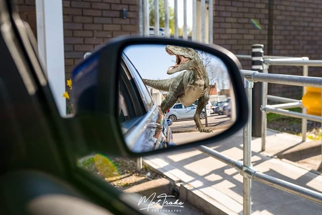 Objects in the mirror are closer than they appear.
