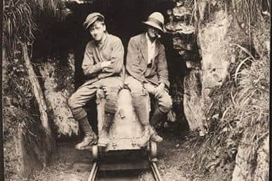 A picture taken by George Willis Marshall at Sallet Hole Mine, Coombes Dale in the Peak District on July 6, 1924. It is on display as part of an exhibition, Days of Sunshine and Rain - Rambling in the 1920s and 30s, at Dronfield Hall Barn on April 18-22