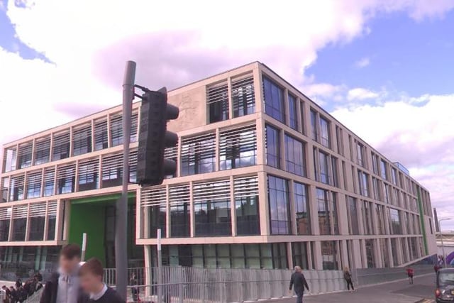Boroughmuir High School was operating at 104.58% of its capacity during the 2018-2019 school year.