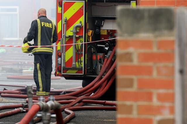 Fire at Highfields Miners Welfare on South Street. Picture: Chris Etchells