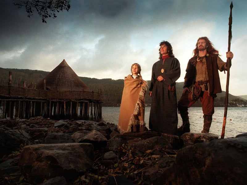 On S Loch Tay road 1km Kenmore. Superb reconstruction of Iron Age dwelling (there are several under the loch). Credible and worthwhile archaeological project, great for kids: conveys history well. Displays in progress and human story told by pleasant costumed humans.