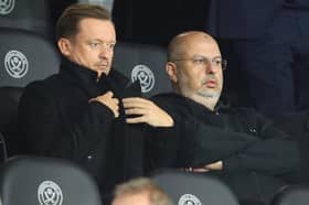 Sheffield United chief executive Stephen Bettis (left) with owner Prince Abdullah (right)