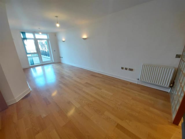 This two bedroom apartment in Gunwharf Quays is on the market for offers in excess of £470,000. It is listed by Nesbitt & Sons Estate Agents, Hampshire.