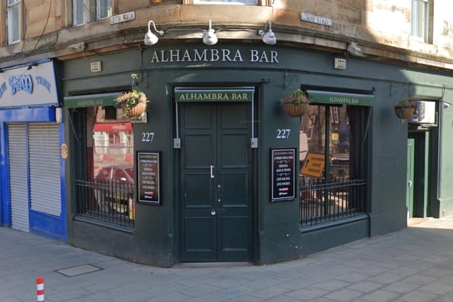 Alhambra Bar is a watering hole at 227 Leith Walk offering a warm welcome and live sports. Visitors praise its relaxed friendly atmosphere and local pub vibe.