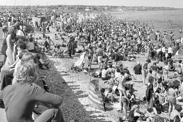 Mick Mould remembered the 'hot summer of 1976' and so did we. Here is a reminder of the crowds at Seaburn that year.