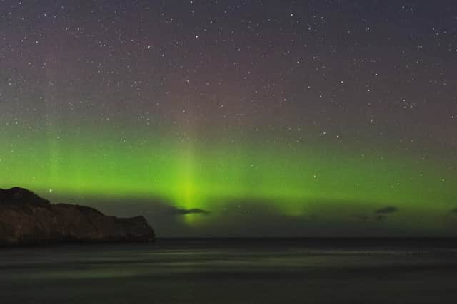 Diane Noles took this photo of the Northern Lights over Sandsend.