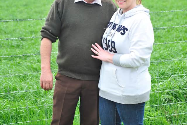 Farmer Ken Jackson and daughter Kate McNeil at their farm near Doncaster.