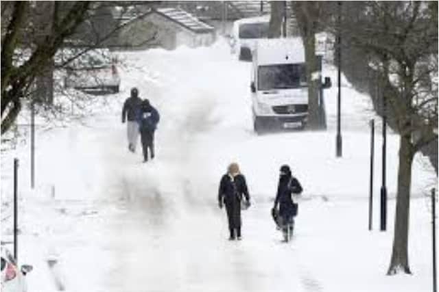 Snow is forecast for Sheffield this weekend.