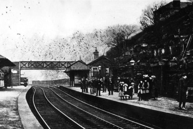 Oughtibridge Station is pictured here in around 1900. It opened on July 14, 1845 and closed on June 15, 1959