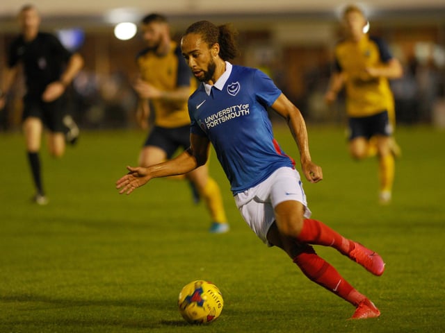Marcus Harness started on the right wing at Privett Park.  Picture: Sarah Standing (010920-6715)