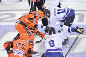 The big face off: Sheffield Steelers hockey is back. Pic by Dean Woolley