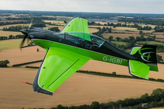 2015 - The AMRC carried out the UK's first full airworthiness test for 30 years on an aerobatic stunt plane. Engineers designed a bespoke test rig simulating forces the aircraft would have to cope with.