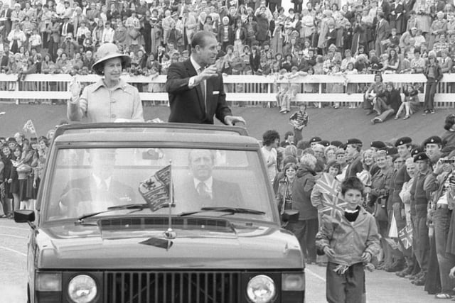 The Royal couple are pictured waving to the crowds on a visit to Washington in 1977. Were you there to see them?