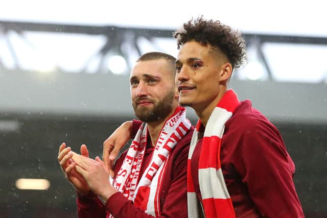 Nathaniel Phillips and Rhys Williams of Liverpool are both admired by Sheffield United: Alex Livesey/Getty Images