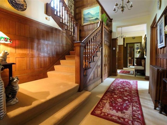 Dating back to 1907, Sandwood House in Nairn is on the market for offers over £1,250,000 and has eight bedrooms, four reception rooms and four bathrooms.