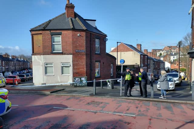 Police officers are dealing with a serious incident on Valley Road at its junction with Brooklyn Road, near to Meersbrook Park, Sheffield, today