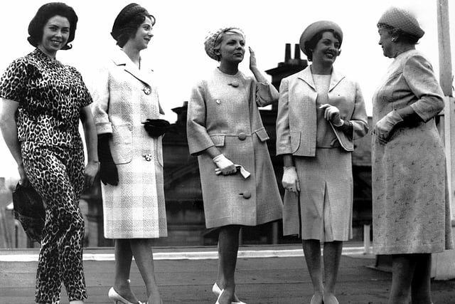 Elegance and Grace models photographed on the roof of the John Street store in 1964. Photo: Bill Hawkins.