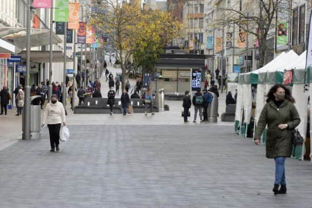 The coronavirus infection rate has risen in parts of South Yorkshire but fallen in others