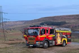 Firefighters have been dealing with a blaze off the Snake Pass overnight