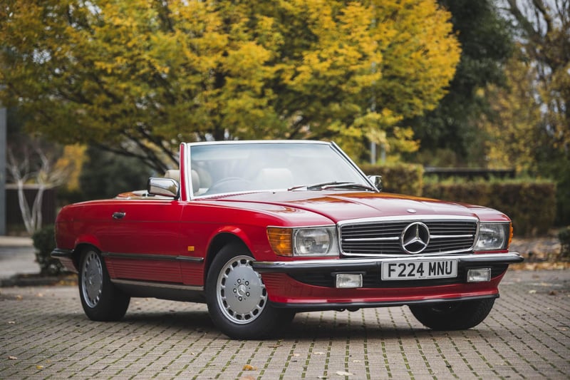 Meanwhile, the Mercedes-Benz R107 300SL is a prime piece of German motoring history, having had a production run of 18 years spanning the 1970s and 1980s. A sporting grand tourer, the car was a popular choice that sported a luxury interior housed by a boxy yet elegant frame.