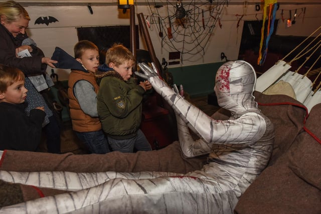 A fright from the mummy on HMS Trincomalee at a Halloween event 6 years ago. Remember it?