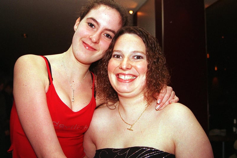 Faye Woodward (left) and Marie Bolton at Matrix in February 2002
