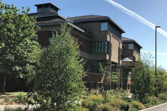 Sheffield Crown Court, pictured, has heard how a mother claims she struggled to stop her young daughter from seeing men who allegedly sexually abused her.