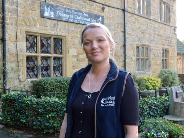 Sarah Allan, pictured here, runs the Hardwick Inn with her husband Stuart Allan.