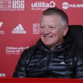 Chris Wilder manager of Sheffield Utd speaking during a press conference at the Steelphalt Academy, Sheffield. Picture date: 12th March 2020. Picture credit should read: Simon Bellis/Sportimage