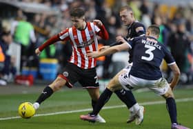 James McAtee played in a more advanced role than usual at Millwall, Sheffield United manager Paul Heckingbottom revealed: Paul Terry / Sportimage