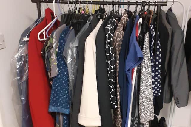Just a few of the smart outfits donated to help young job-seekers
