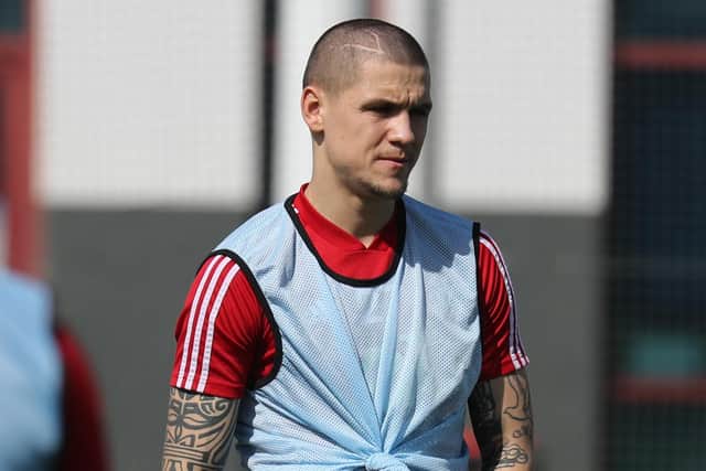Muhamed Besic, who represents Bosnia and Herzegovina at international level, is back in training with Sheffield United.
