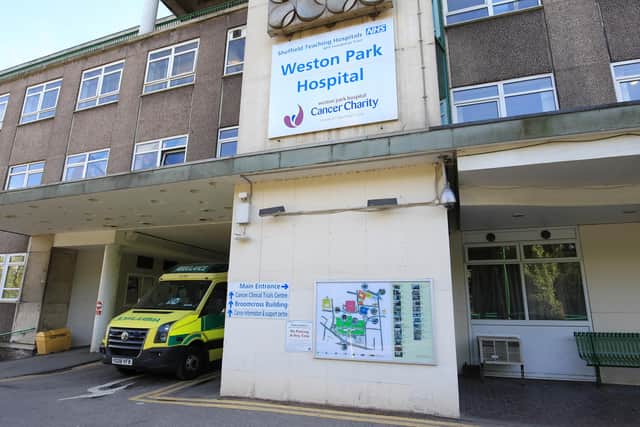 Weston Park Hospital in Sheffield, South Yorkshire's main cancer hospital