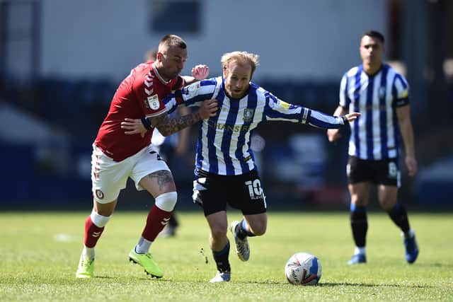 Barry Bannan of Sheffield Wednesday faces Jack Hunt of Bristol City last season. (Photo by Nathan Stirk/Getty Images)