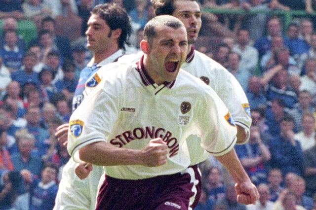 Salvatori's midfield partner got the nod after a very competitive set of votes that saw King Rudi miss out by one vote. But that shows you how highly rated Colin Cameron was at Tynecastle. Capped by Scotland 28 times, he first rose to prominence at Hearts in the late 90s, before he went on to make his mark for Wolverhampton Wanderers in the Premier League.