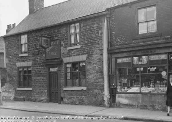 The Devonshire Arms was situated on Holywell Street. This pub closed in 1957 and was demolished in 1960 to make way for a car park. Publican in 1899 was Mary Hadfield. Picture taken in the 1940s