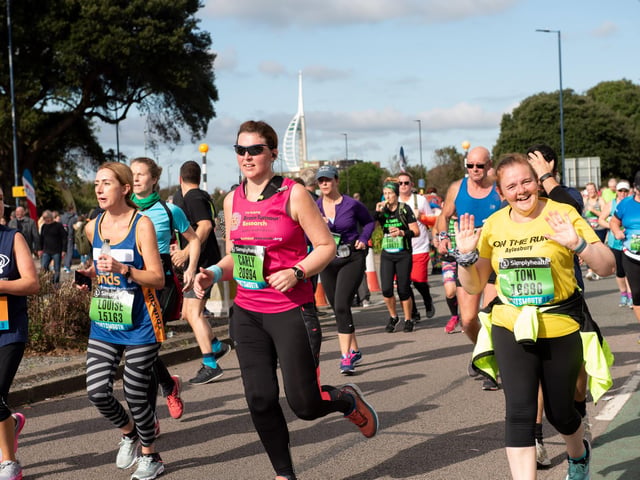 Action from the Great South Run. (201019-265)