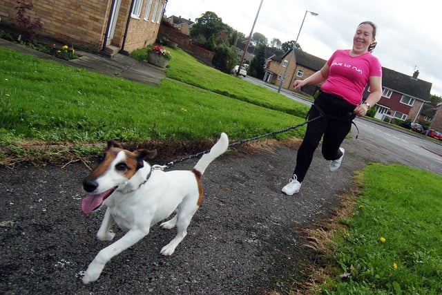 Chesterfield's Joanne Taylor and her dog Merlin are took part in the canni x competition in 2013