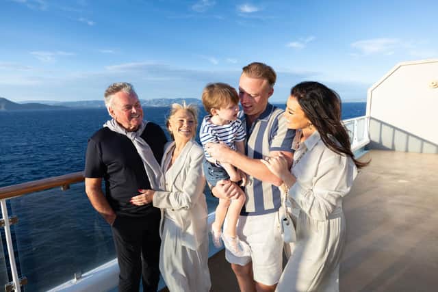 Three Generations of the Wright Family enjoy a multi-generational cruise holiday onboard Marella Voyager
