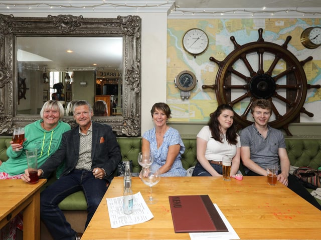 From left, Joanne Llewellyn, Joe Murray, Juliet Balloch, Connie Balloch and Michael Bertioli. Picture: Chris Moorhouse (040720-19)