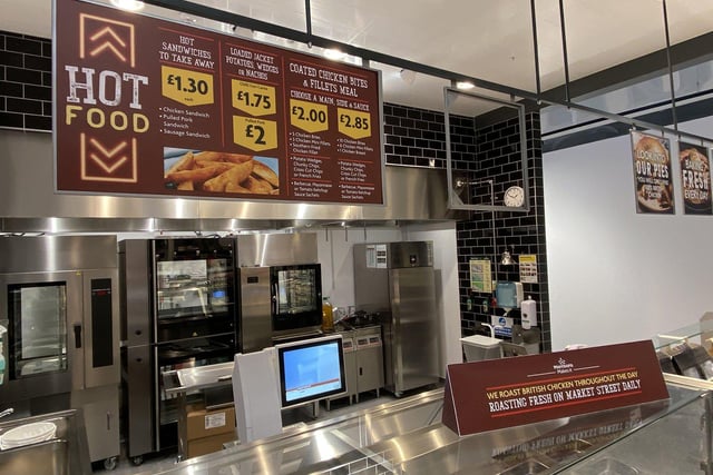 A hot food counter allows you to take away a bite to eat. There is also a barista coffee bar at the entrance while a 152-seater cafe will fully open once ongoing coronavirus restrictions ease.