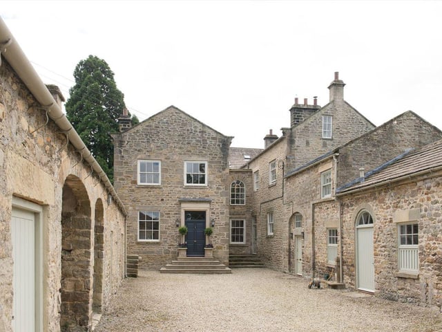 Gilling Lodge is approached via a charming entrance courtyard.