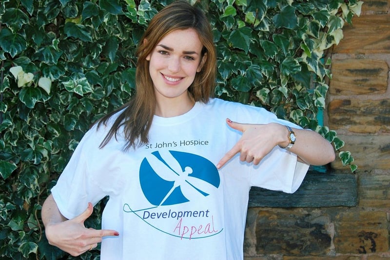 One of the stars of superhero TV series Marvel's Agents of S.H.I.E.L.D., Elizabeth Henstridge is a Sheffielder and also went to King Ted's. She is pictured promoting St John's Hospice in Doncaster.