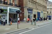 Sheffield bank queue.