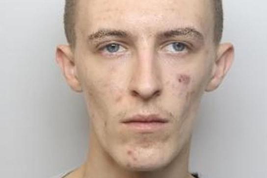 Pictured is Travis O'Grady, aged 21, currently serving at YOI Moorland, Doncaster, who was sentenced at Sheffield Crown Court to 20 months of custody after he pleaded guilty to being concerned in the supply of heroin, possessing crack-cocaine with intent to supply, possessing cannabis, possessing cocaine, and possessing criminal property in the form of £4.030 after a police raid at a property on Oxford Street, at Upperthorpe, Sheffield.