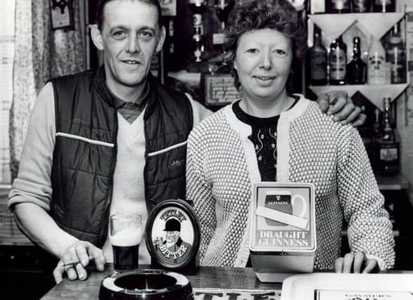 Joe and Shirley Smith, licensees of the Sportsman Group Hotel, Penistone Road, Sheffield, pictured in March 1986