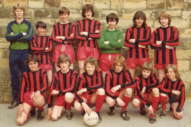 Tibshelf school team 1977-78 season.