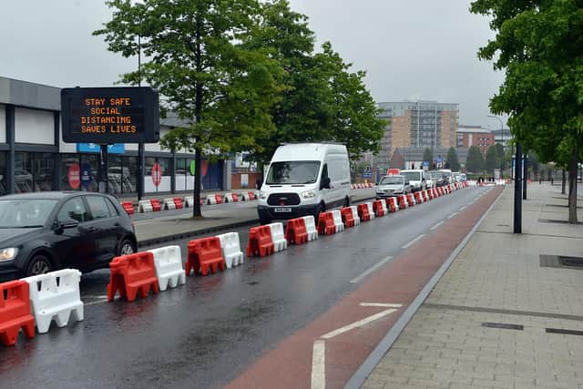The pop-up cycle lane on the A61 inner ring-road will be removed at the end of August.